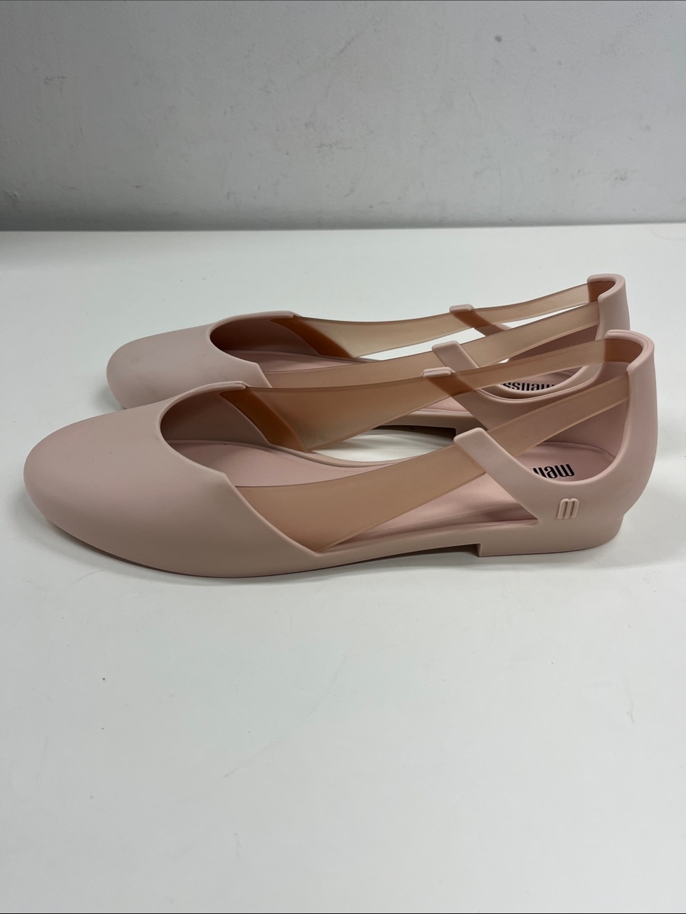 New Melissa Greta Ballet Flat Closed Toe Shoes in Pink Size 9